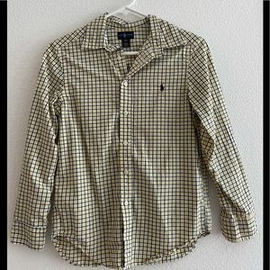 Ralph Lauren Teen Yellow Button Up Ling Sleeves